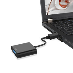 Ewent EC1454 video cable adapter 5.91" (0.15 m) DisplayPort VGA (D-Sub) Black