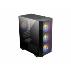 MSI MAG Forge M100R Midi Tower Black, Transparent