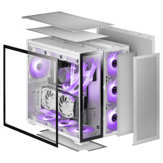 Mars Gaming MCNOVA computer case Tower Aluminum, Black