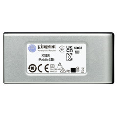 Kingston Technology XS2000 2 TB USB Type-C 3.2 Gen 2 (3.1 Gen 2) Black, Silver