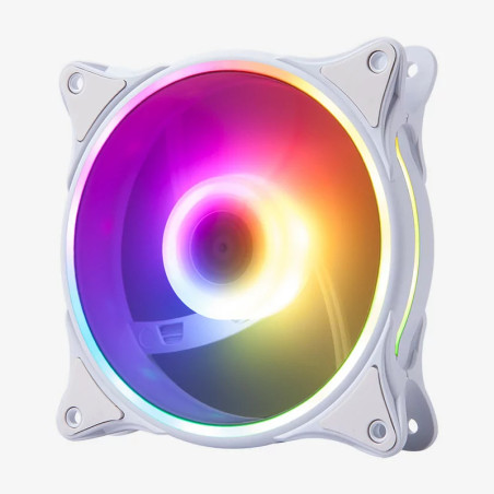 Hiditec N18 ARGB Computer case Fan 4.72" (12 cm) White
