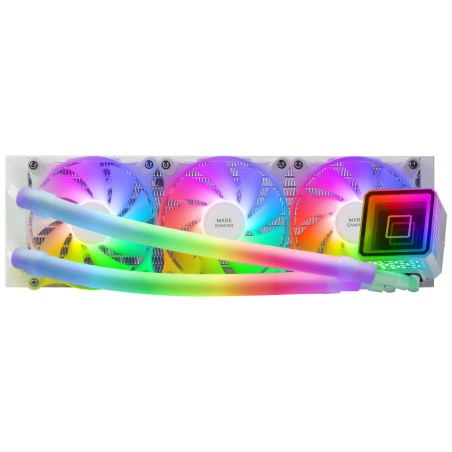Mars Gaming MLULTRA360W computer cooling system Processor All-in-one liquid cooler 4.72" (12 cm) White 1 pc(s)