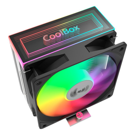CoolBox Infinite Air 120 Processor Air cooler 4.72" (12 cm) Aluminum, Black 1 pc(s)