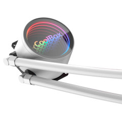 CoolBox Infinite Liquid 240 ARGB Processor Liquid cooling kit 4.72" (12 cm) White 1 pc(s)