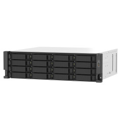QNAP TS-1673AU-RP-16G NAS/storage server Rack (3U) Ryzen Embedded V1500B 16 GB DDR4 0 TB QNAP QTS Black, Gray