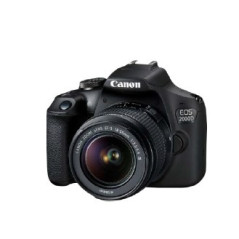 Camara digital reflex canon eos 2000d + 18 - 55 is -  cmos -  24.1mp -  digic 4+ -  full hd -  9 puntos de referencia -  wifi - 