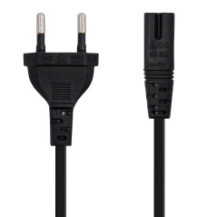 Nanocable 10.22.0402 cavo di alimentazione Nero 1,5 m CEE7/16 Accoppiatore C7
