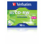 VERBATIM CD-RW 700MB 12X 10 PACK JEWEL CASE SUPERFICIE SCRATCH RESISTANT 43148 VERBATIM CD-RW 700MB 12X 10 PACK JEWEL CASE SUPERFICIE SCRATCH RESISTANT 43148