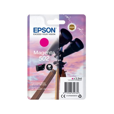 Cartucho tinta epson t02v340 502 magenta ink