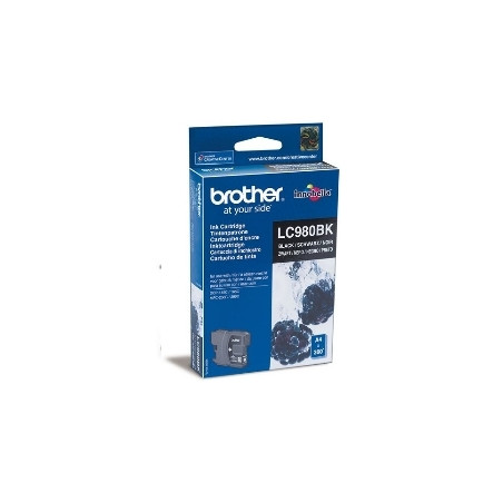 Cartucho tinta brother lc980bk negro 300 paginas dcp - 165c -  dcp - 195c -  dcp - 375cw -  mfc - 250c -  mfc - 255cw