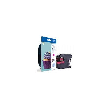 Cartucho tinta brother lc123m magenta 600 paginas dcpj4110dw -  mfcj4410dw - mfcj4510dw - mfcj4710dw