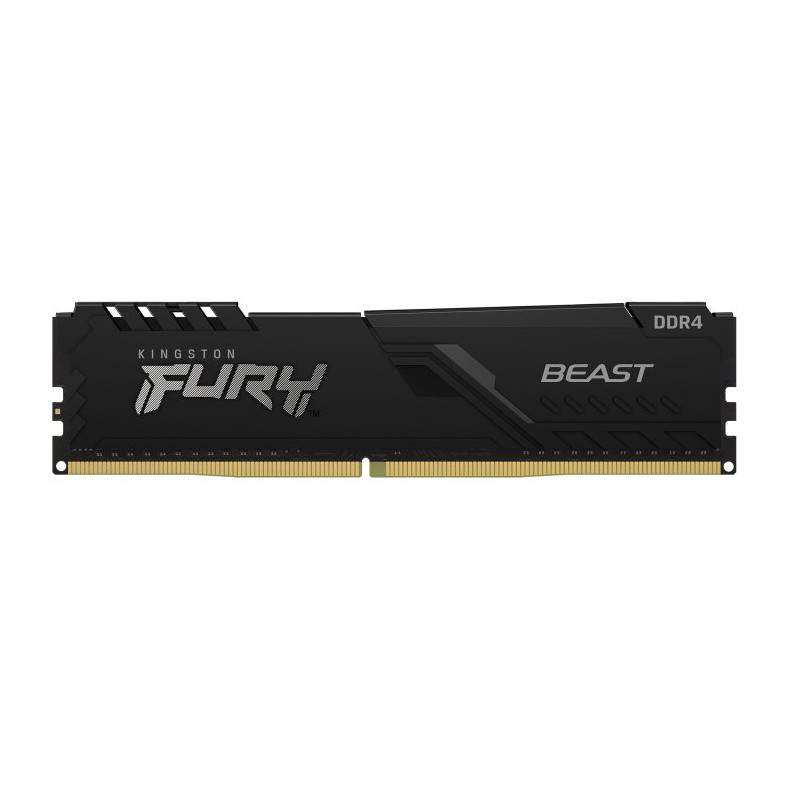 Memoria ram ddr4 16gb kingston - 3200mhz - pc4 - 25600 - fury beast - negro - 1.2v