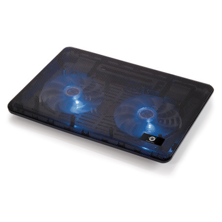 Soporte - base de refrigeracion conceptronic para portatiles hasta 15.6 pulgadas 2 ventiladores 125mm
