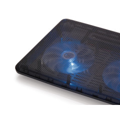 Soporte - base de refrigeracion conceptronic para portatiles hasta 15.6 pulgadas 2 ventiladores 125mm
