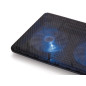 Soporte - base de refrigeracion conceptronic para portatiles hasta 15.6 pulgadas 2 ventiladores 125mm