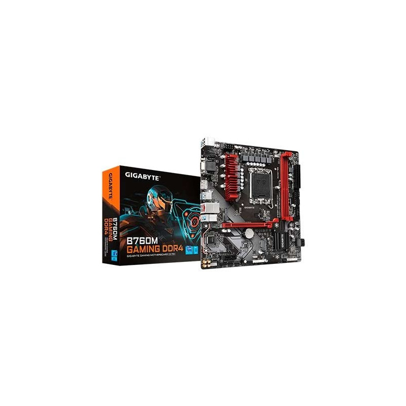 Placa base gigabyte 1700 gaming b760m ddr4 m - atx -  2x ddr4 -  4x sata