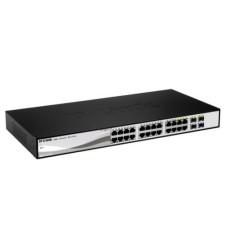 Switch 24 puertos 10 - 100 - 1000 +2ptos sfp d - link layer 2