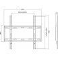 Soporte pantalla equip 32 pulgadas -  55 pulgadas fijo vesa max. 400x400