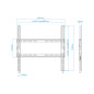 Soporte pared tv television monitor tooq lp1070f - b 32 pulgadas - 70 pulgadas carga maxima 45kg