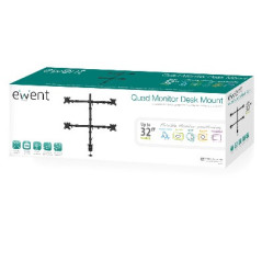 Ewent EW1514 Supporti a parete per TV 81,3 cm (32") Scrivania Nero