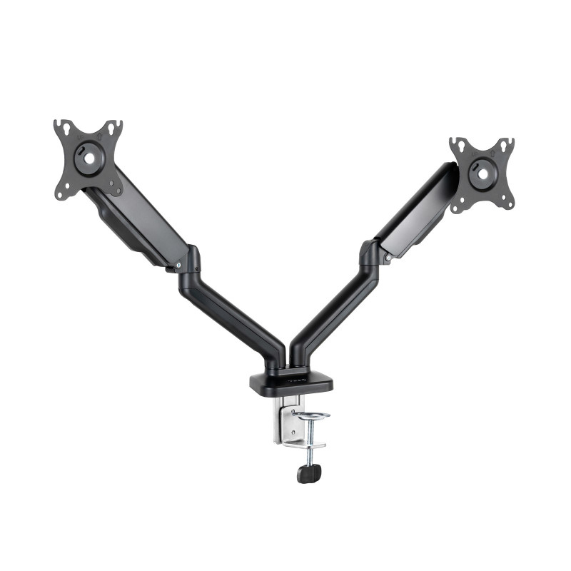 Soporte mesa tooq 2 brazos hasta 32 pulgadas 100x100 max 9kg