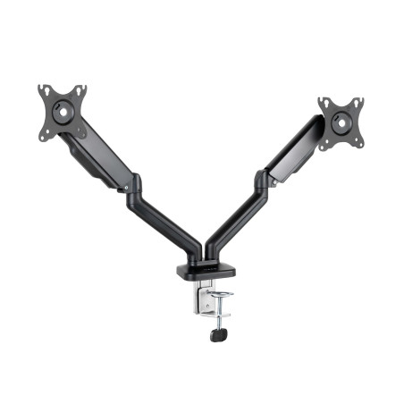 Soporte mesa tooq 2 brazos hasta 32 pulgadas 100x100 max 9kg