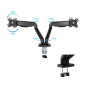 Soporte mesa tooq 2 brazos hasta 32 pulgadas 100x100 max 9kg