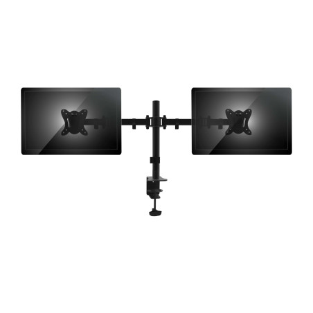 Soporte pantalla equip para mesa dos brazos 2 pantallas  13 pulgadas - 27 pulgadas  de brazo   inclinable  y giratorio 360 max. 