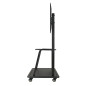 Soporte tv de suelo con ruedas tooq fs20100m - b 37 pulgadas - 100 pulgadas carga maxima 150kg