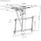 Ceiling support MacLean MC-490 75" 35 kg