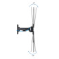 Soporte pared tv tooq vesa hasta 55 pulgadas 400x400mm max 25kg