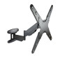 Soporte tv - monitor tooq 23 pulgadas - 55 pulgadas giratorio - inclinable negro vesa max 400x400 -  inclinable 5 - 15 -  girabl
