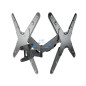 Soporte tv - monitor tooq 23 pulgadas - 55 pulgadas giratorio - inclinable negro vesa max 400x400 -  inclinable 5 - 15 -  girabl