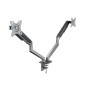 Soporte de mesa tv tooq 17 - 32 pulgadas 2 pantallas gris