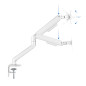 Soporte de mesa tv tooq 17 - 32 pulgadas blanco