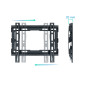 Soporte pared tv television monitor tooq lp1043f - b 23 pulgadas - 43 pulgadas carga maxima 45kg