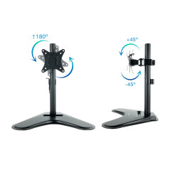 Soporte monitor de mesa tooq db1701tn - b para pantalla 17 pulgadas - 32 pulgadas carga maxima 9kg