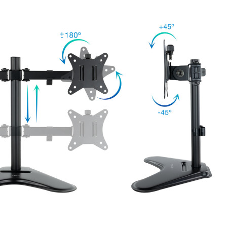 Soporte monitor de mesa tooq db1702tn - b 2 pantallas 17 pulgadas - 32 pulgadas carga maxima 9kg