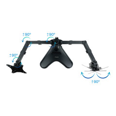TooQ DB1702TN-B monitor mount   stand 32" Desk Black