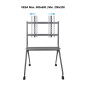 Soporte de suelo con ruedas tooq fs20205m - b 50 pulgadas -  86 pulgadas carga maxima 120kg