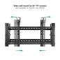 Soporte de pared tooq vesa hasta 70 pulgadas 800x400mm max 70kg