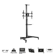 Pedestal movil para suelo ewent ew1540 para televisores de 37 pulgadas - 70 pulgadas