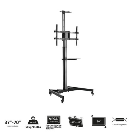 Pedestal movil para suelo ewent ew1540 para televisores de 37 pulgadas - 70 pulgadas
