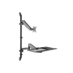 Soporte pared equip vesa hasta 32 pulgadas 100x100 max 8kg + soporte teclado max 1kg