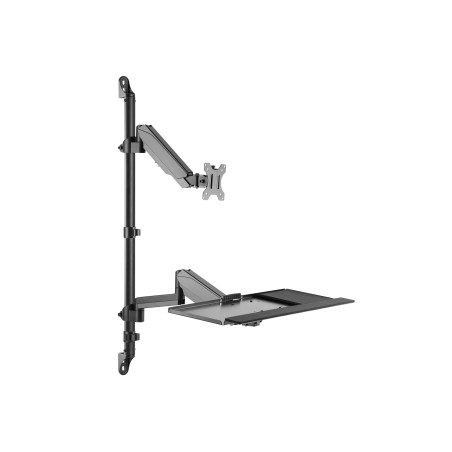 Soporte pared equip vesa hasta 32 pulgadas 100x100 max 8kg + soporte teclado max 1kg