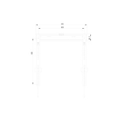 Equip 650363 signage display mount 55" Black