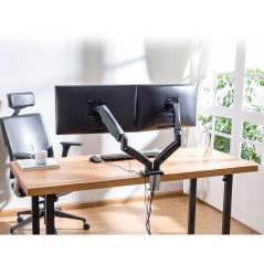 Soporte de mesa ewent ew1516 para 2 monitores hasta 34 pulgadas carga maxima 18kg