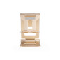 Soporte sobremesa tooq para telefono - tablet plegable slim dorado