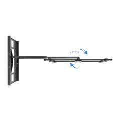 Soporte pared tooq lp4380xl - b 43 pulgadas - 80 pulgadas carga maxima 50kg negro