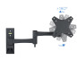 Soporte pared tv tooq lp2323tn - b 13 pulgadas -  27 pulgadas giratorio - inclinable carga maxima 15kg